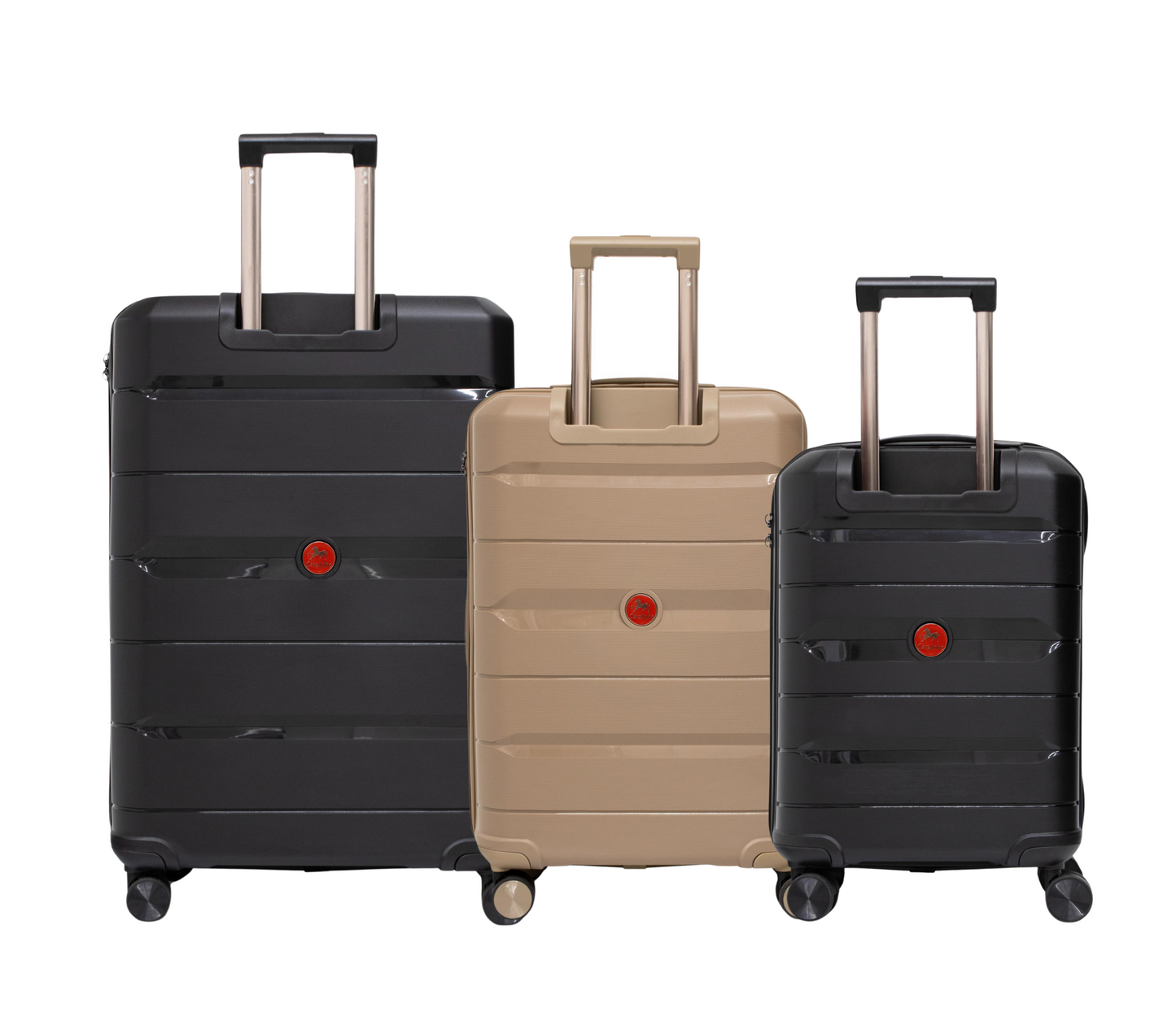 Cavalinho Canada & USA Oasis 3 Piece Luggage Set (20", 24" & 28") - Black GoldenRod Black - 68040001.010701.202428._3