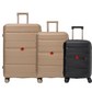 #color_ Black GoldenRod GoldenRod | Cavalinho Canada & USA Oasis 3 Piece Luggage Set (20", 24" & 28") - Black GoldenRod GoldenRod - 68040001.010707.202428._1