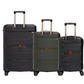 Cavalinho Canada & USA Oasis 3 Piece Luggage Set (20", 24" & 28") - Black DarkOliveGreen Black - 68040001.010901.202428._3