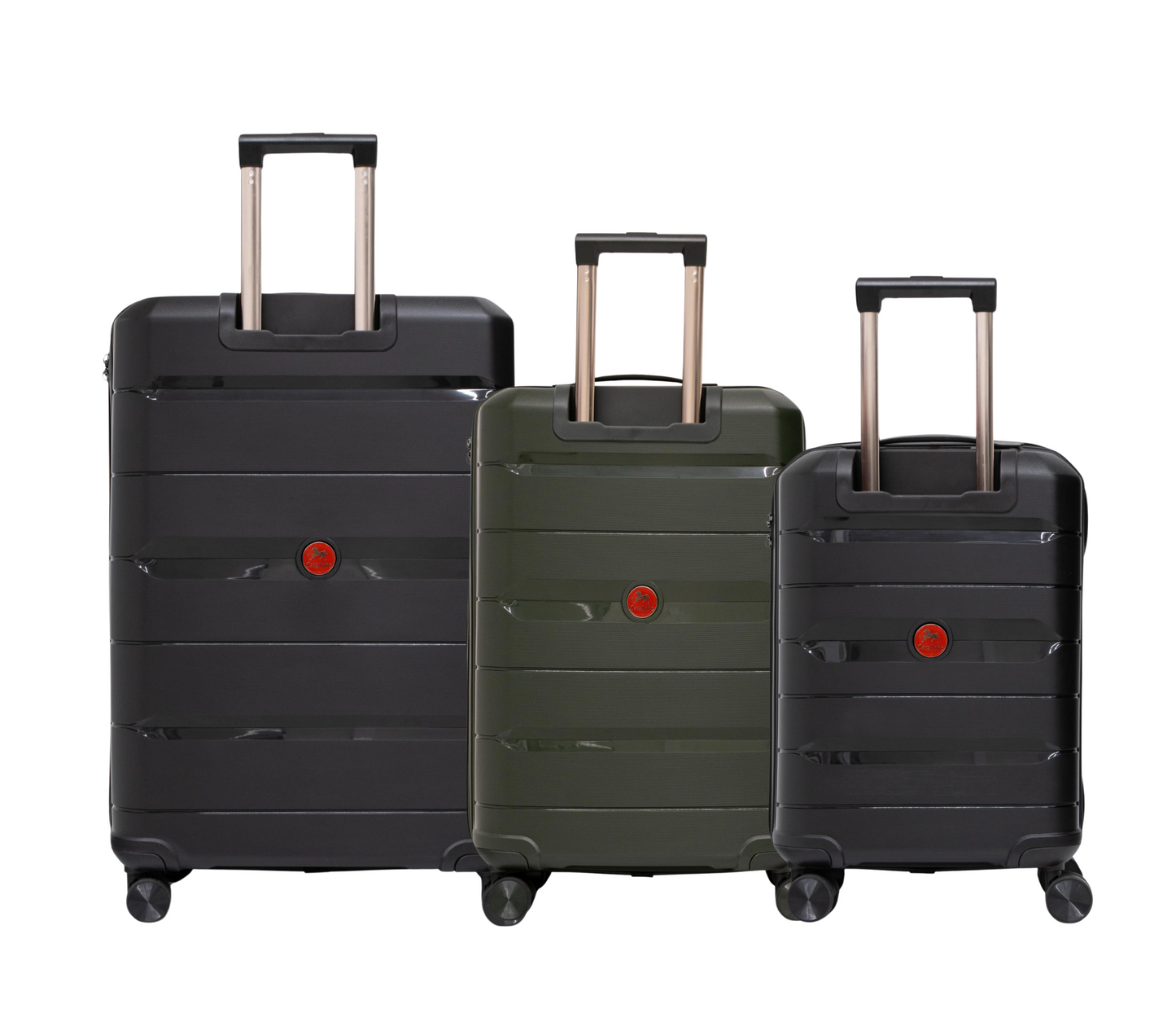 Cavalinho Canada & USA Oasis 3 Piece Luggage Set (20", 24" & 28") - Black DarkOliveGreen Black - 68040001.010901.202428._3