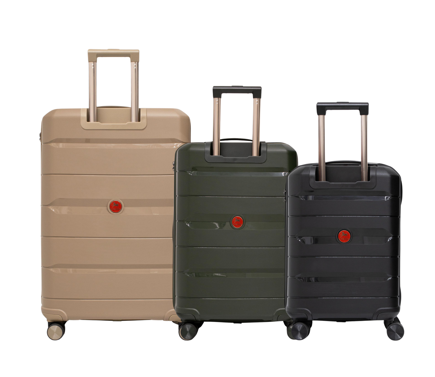 Cavalinho Canada & USA Oasis 3 Piece Luggage Set (20", 24" & 28") - Black DarkOliveGreen GoldenRod - 68040001.010907.202428._3