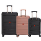 #color_ Black RoseGold Black | Cavalinho Canada & USA Oasis 3 Piece Luggage Set (20", 24" & 28") - Black RoseGold Black - 68040001.011801.202428._3