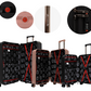 #color_ Black RoseGold Black | Cavalinho Canada & USA Oasis 3 Piece Luggage Set (20", 24" & 28") - Black RoseGold Black - 68040001.011801.202428._4