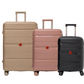 Cavalinho Canada & USA Oasis 3 Piece Luggage Set (20", 24" & 28") - Black RoseGold GoldenRod - 68040001.011807.202428._1