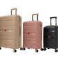 #color_ Black RoseGold GoldenRod | Cavalinho Canada & USA Oasis 3 Piece Luggage Set (20", 24" & 28") - Black RoseGold GoldenRod - 68040001.011807.202428._2