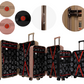 #color_ Black RoseGold GoldenRod | Cavalinho Canada & USA Oasis 3 Piece Luggage Set (20", 24" & 28") - Black RoseGold GoldenRod - 68040001.011807.202428._4