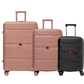 Cavalinho Canada & USA Oasis 3 Piece Luggage Set (20", 24" & 28") - Black RoseGold RoseGold - 68040001.011818.202428._1