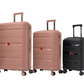Cavalinho Canada & USA Oasis 3 Piece Luggage Set (20", 24" & 28") - Black RoseGold RoseGold - 68040001.011818.202428._2