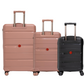 Cavalinho Canada & USA Oasis 3 Piece Luggage Set (20", 24" & 28") - Black RoseGold RoseGold - 68040001.011818.202428._3
