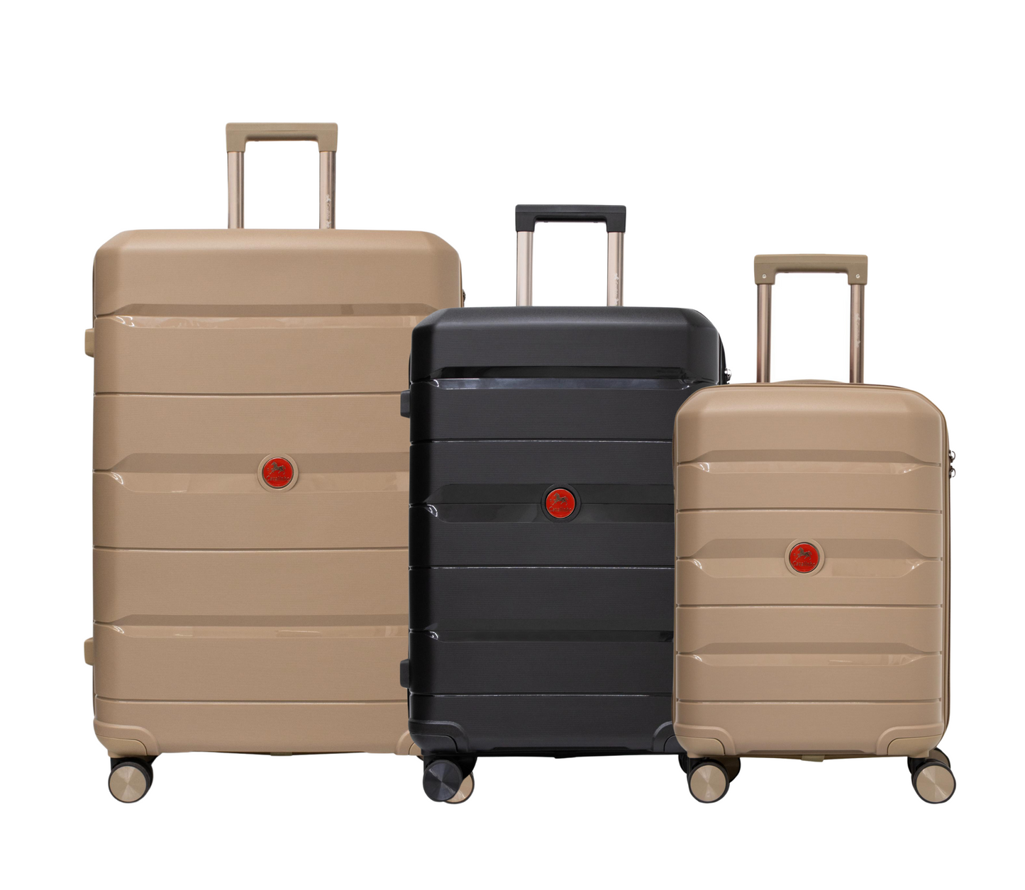 Cavalinho Canada & USA Oasis 3 Piece Luggage Set (20", 24" & 28") - GoldenRod Black GoldenRod - 68040001.070107.202428._1