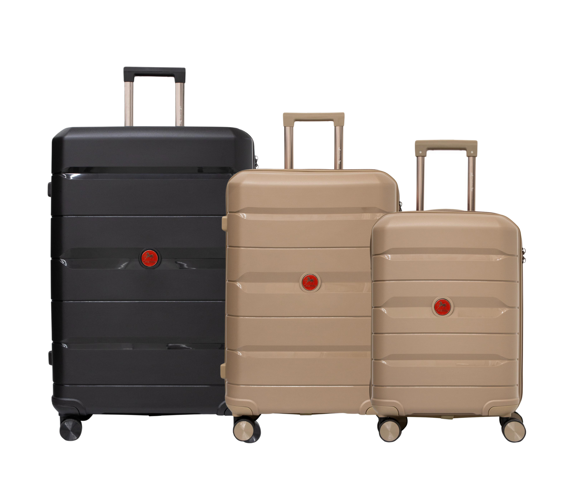 Cavalinho Canada & USA Oasis 3 Piece Luggage Set (20", 24" & 28") - GoldenRod GoldenRod Black - 68040001.070701.202428._1