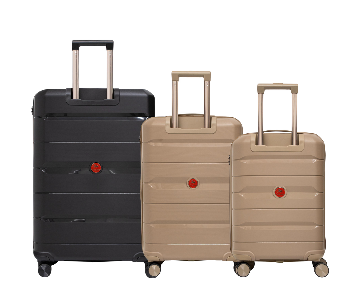Cavalinho Canada & USA Oasis 3 Piece Luggage Set (20", 24" & 28") - GoldenRod GoldenRod Black - 68040001.070701.202428._3