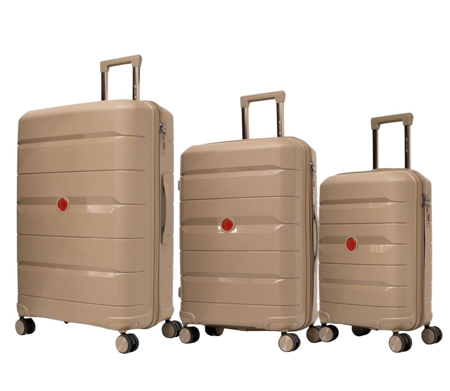 Cavalinho Canada & USA Oasis 3 Piece Luggage Set (20", 24" & 28") - GoldenRod GoldenRod GoldenRod - 68040001.070707.202428._2