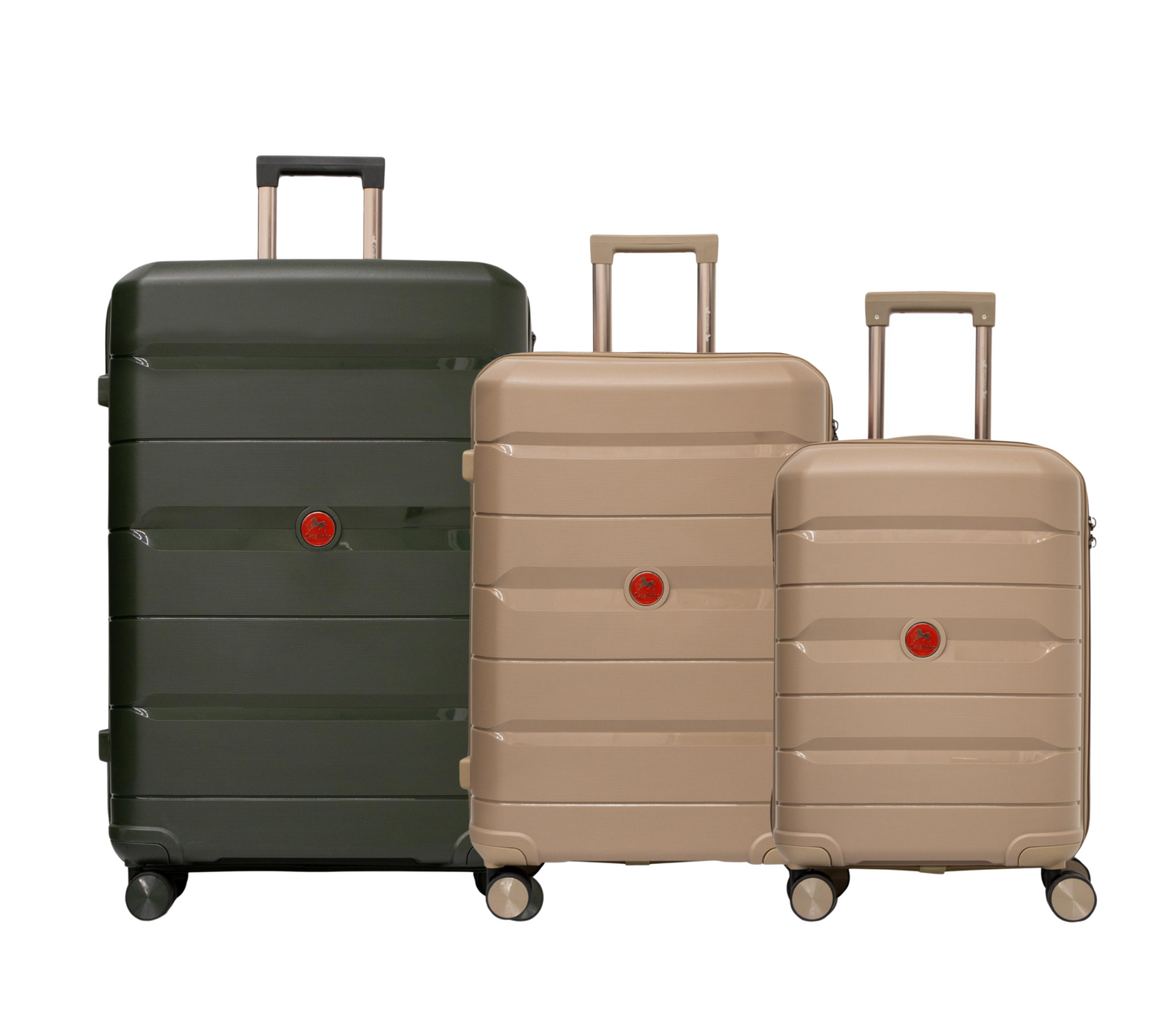 Cavalinho Canada & USA Oasis 3 Piece Luggage Set (20", 24" & 28") - GoldenRod GoldenRod DarkOliveGreen - 68040001.070709.202428._1