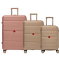 #color_ GoldenRod GoldenRod RoseGold | Cavalinho Canada & USA Oasis 3 Piece Luggage Set (20", 24" & 28") - GoldenRod GoldenRod RoseGold - 68040001.070718.202428._1