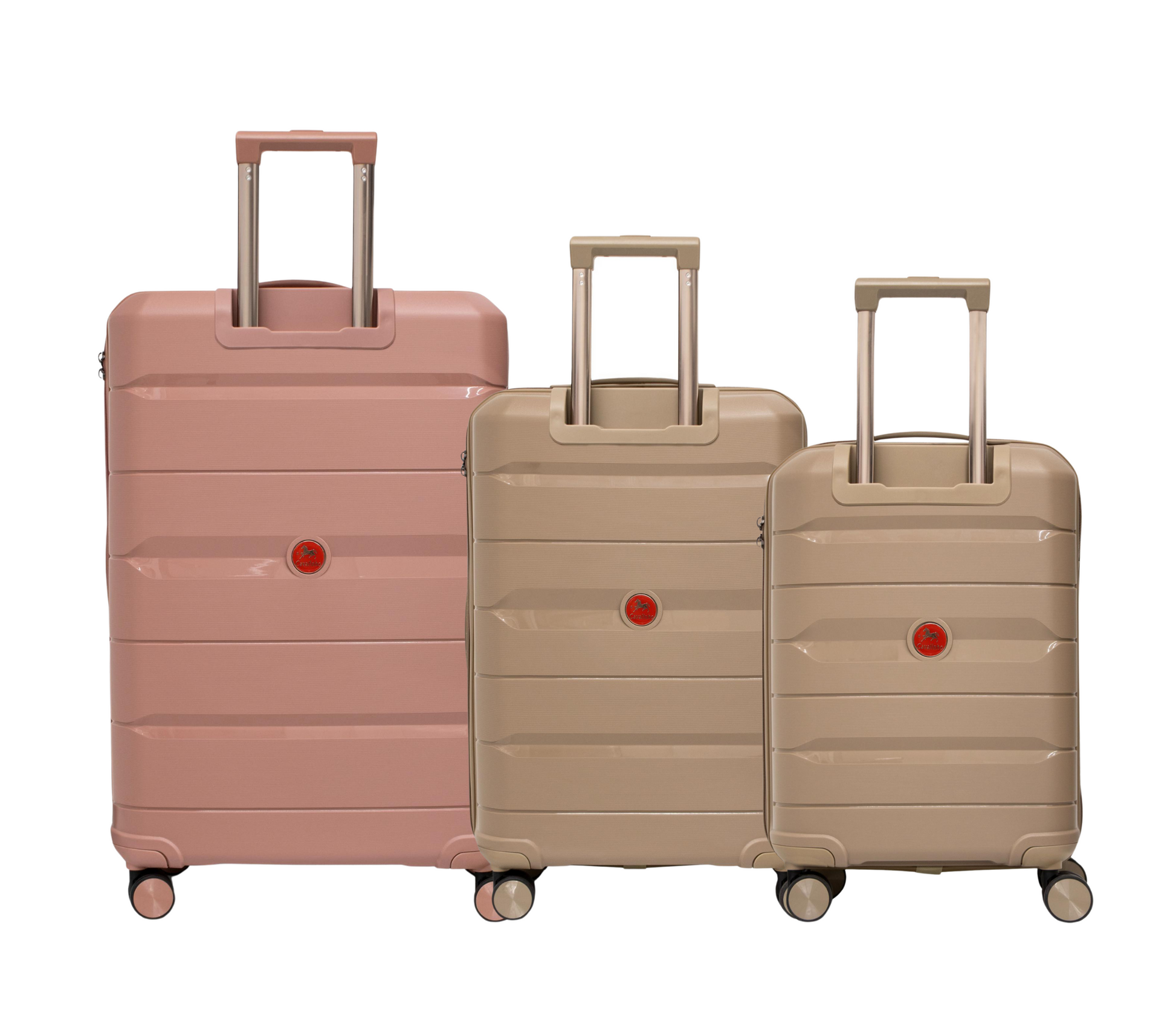 Cavalinho Canada & USA Oasis 3 Piece Luggage Set (20", 24" & 28") - GoldenRod GoldenRod RoseGold - 68040001.070718.202428._3