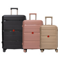 #color_ GoldenRod RoseGold Black | Cavalinho Canada & USA Oasis 3 Piece Luggage Set (20", 24" & 28") - GoldenRod RoseGold Black - 68040001.071801.202428._1