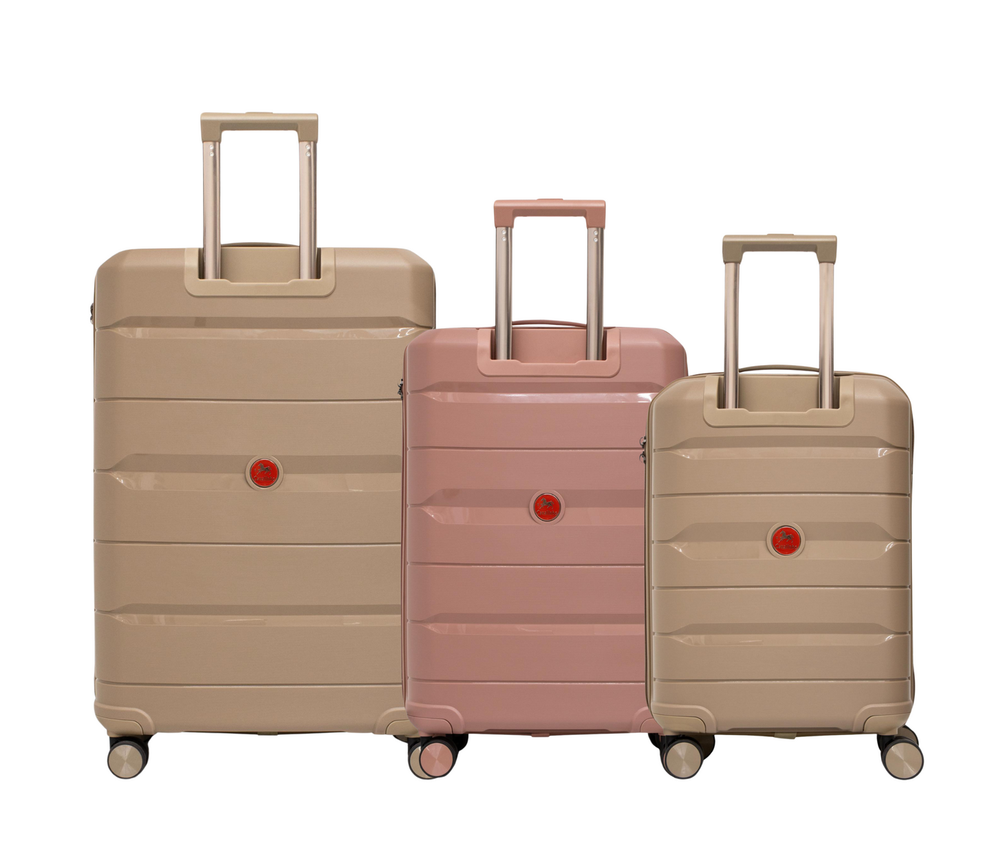 Cavalinho Canada & USA Oasis 3 Piece Luggage Set (20", 24" & 28") - GoldenRod RoseGold GoldenRod - 68040001.071807.202428._3