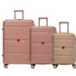 Cavalinho Canada & USA Oasis 3 Piece Luggage Set (20", 24" & 28") - GoldenRod RoseGold RoseGold - 68040001.071818.202428._1
