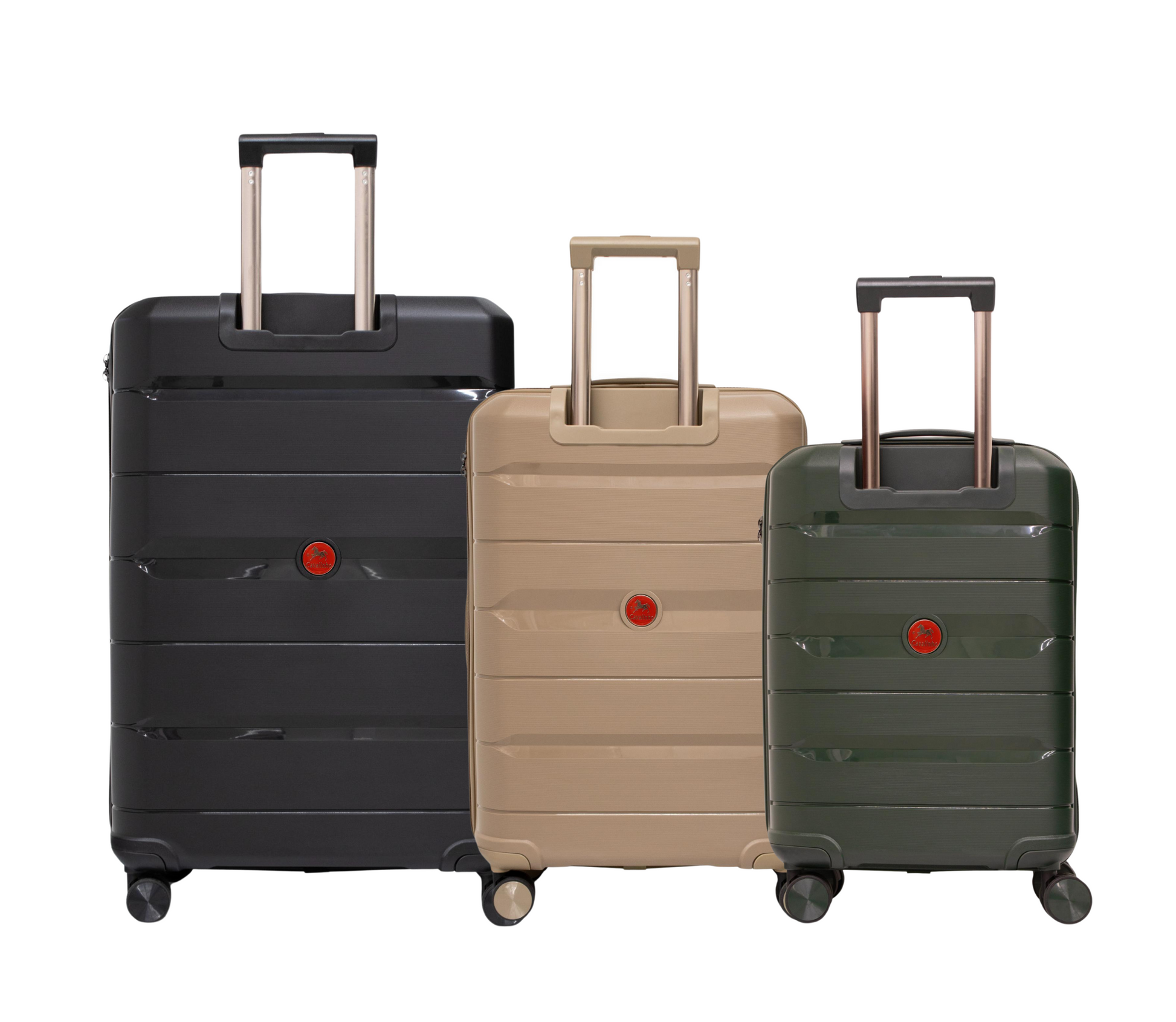 Cavalinho Canada & USA Oasis 3 Piece Luggage Set (20", 24" & 28") - DarkOliveGreen GoldenRod Black - 68040001.090701.202428._3