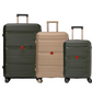 Cavalinho Canada & USA Oasis 3 Piece Luggage Set (20", 24" & 28") - DarkOliveGreen GoldenRod DarkOliveGreen - 68040001.090709.202428._1