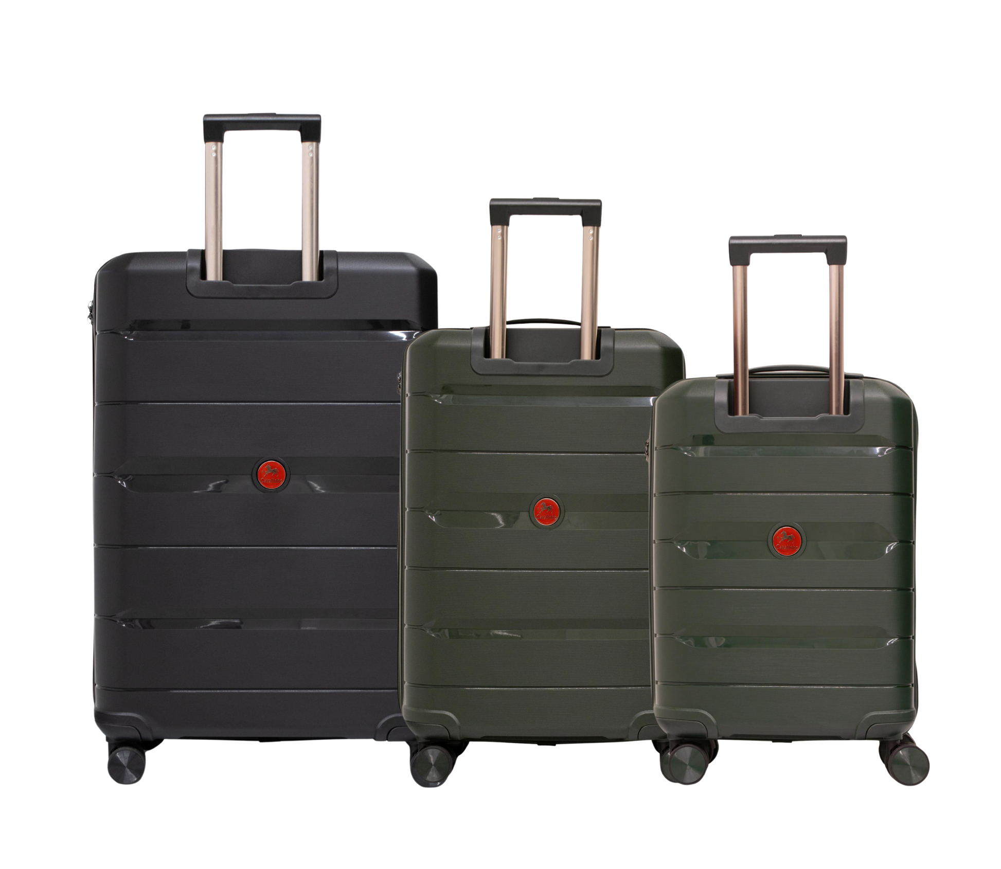 Cavalinho Canada & USA Oasis 3 Piece Luggage Set (20", 24" & 28") - DarkOliveGreen DarkOliveGreen Black - 68040001.090901.202428._3