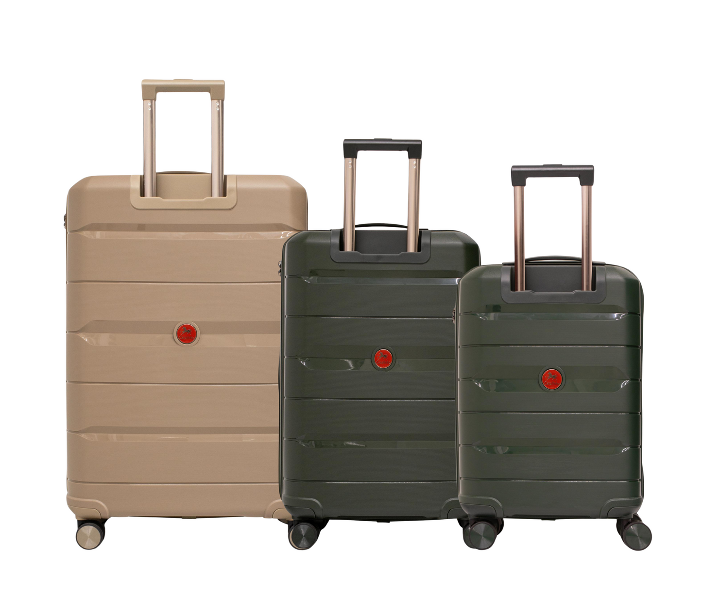 Cavalinho Canada & USA Oasis 3 Piece Luggage Set (20", 24" & 28") - DarkOliveGreen DarkOliveGreen GoldenRod - 68040001.090907.202428._3