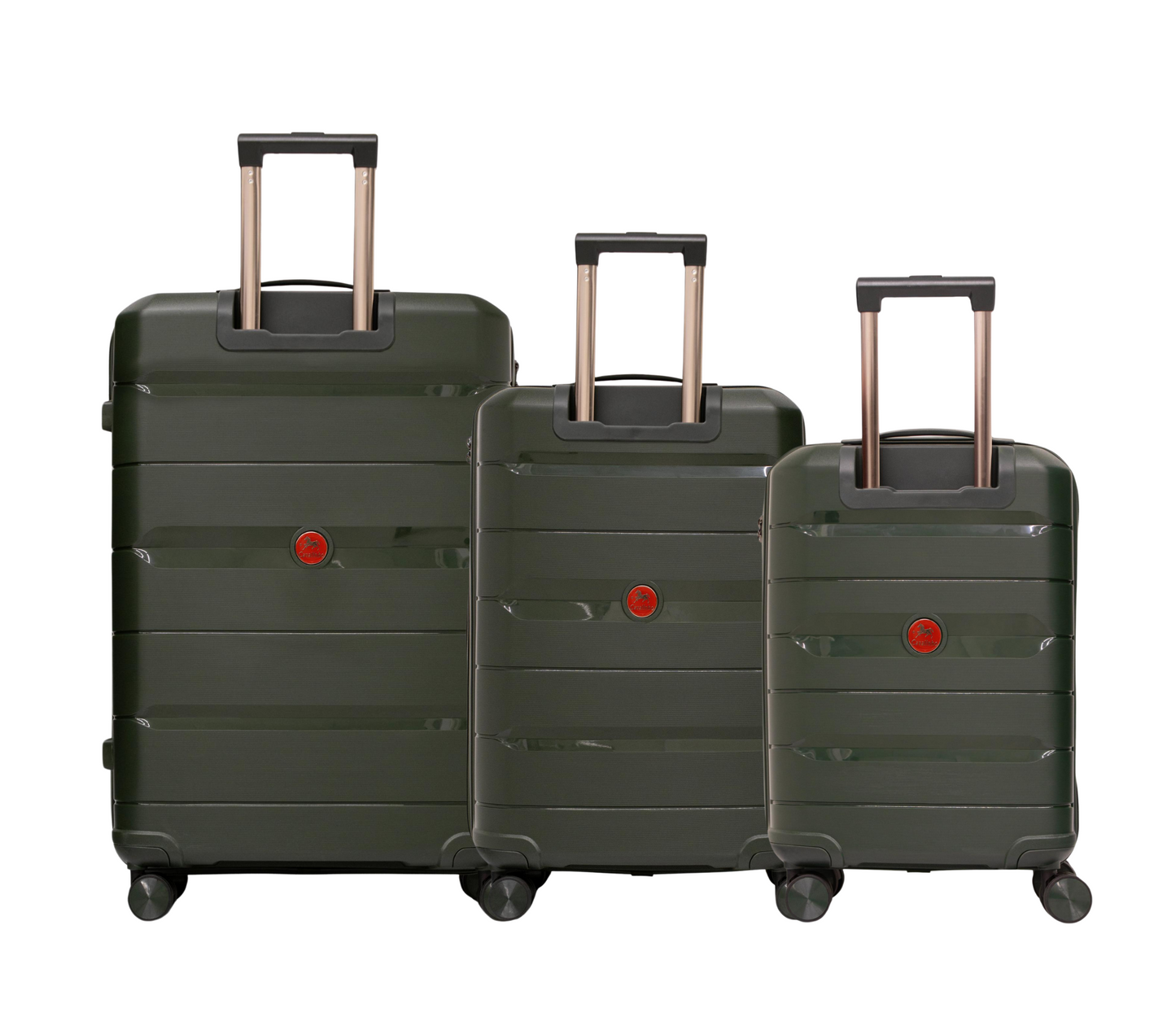 Cavalinho Canada & USA Oasis 3 Piece Luggage Set (20", 24" & 28") - DarkOliveGreen DarkOliveGreen DarkOliveGreen - 68040001.090909.202428._3