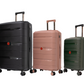 Cavalinho Canada & USA Oasis 3 Piece Luggage Set (20", 24" & 28") - DarkOliveGreen RoseGold Black - 68040001.091801.202428._2
