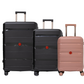 Cavalinho Canada & USA Oasis 3 Piece Luggage Set (20", 24" & 28") - RoseGold Black Black - 68040001.180101.202428._1