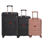 Cavalinho Canada & USA Oasis 3 Piece Luggage Set (20", 24" & 28") - RoseGold Black Black - 68040001.180101.202428._3