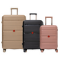 Cavalinho Canada & USA Oasis 3 Piece Luggage Set (20", 24" & 28") - RoseGold Black GoldenRod - 68040001.180107.202428._1
