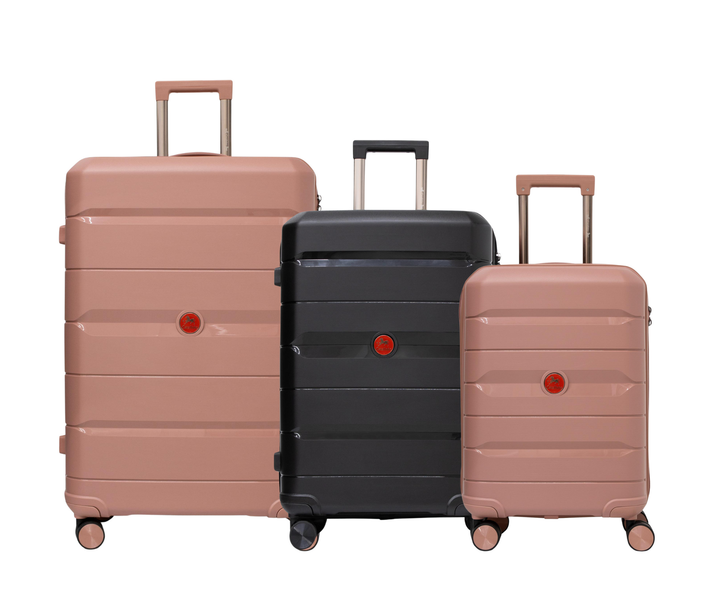 #color_ RoseGold Black RoseGold | Cavalinho Canada & USA Oasis 3 Piece Luggage Set (20", 24" & 28") - RoseGold Black RoseGold - 68040001.180118.202428._1