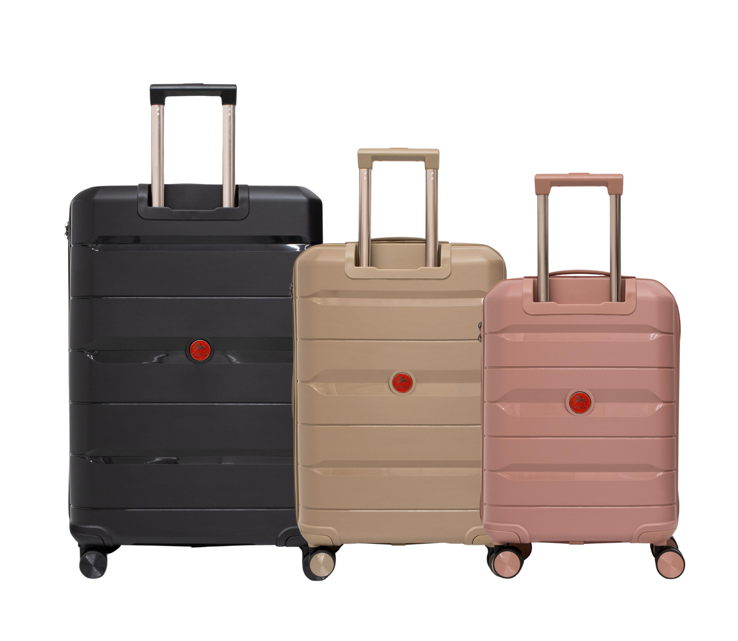 Cavalinho Canada & USA Oasis 3 Piece Luggage Set (20", 24" & 28") - RoseGold GoldenRod Black - 68040001.180701.202428._3