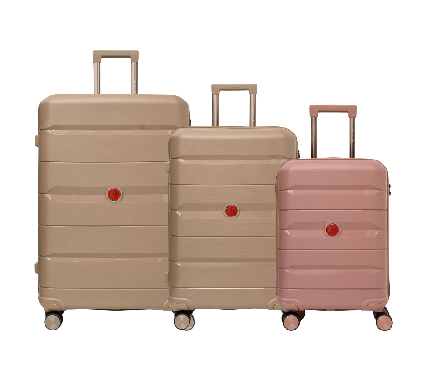 #color_ RoseGold GoldenRod GoldenRod | Cavalinho Canada & USA Oasis 3 Piece Luggage Set (20", 24" & 28") - RoseGold GoldenRod GoldenRod - 68040001.180707.202428._1