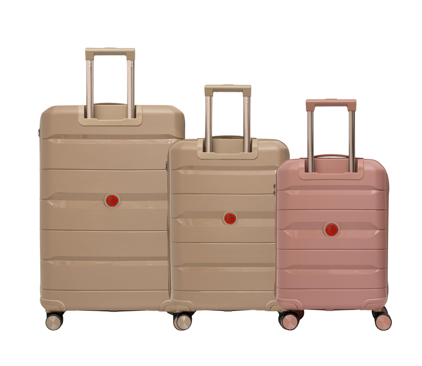 Cavalinho Canada & USA Oasis 3 Piece Luggage Set (20", 24" & 28") - RoseGold GoldenRod GoldenRod - 68040001.180707.202428._3
