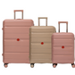 Cavalinho Canada & USA Oasis 3 Piece Luggage Set (20", 24" & 28") - RoseGold GoldenRod RoseGold - 68040001.180718.202428._1