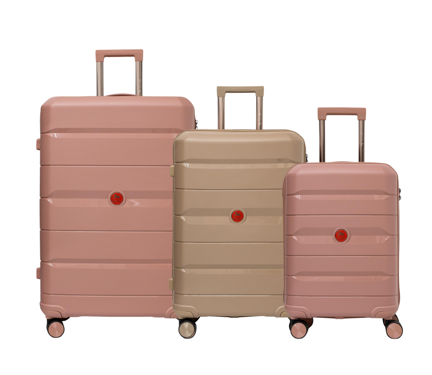 Cavalinho Canada & USA Oasis 3 Piece Luggage Set (20", 24" & 28") - RoseGold GoldenRod RoseGold - 68040001.180718.202428._1