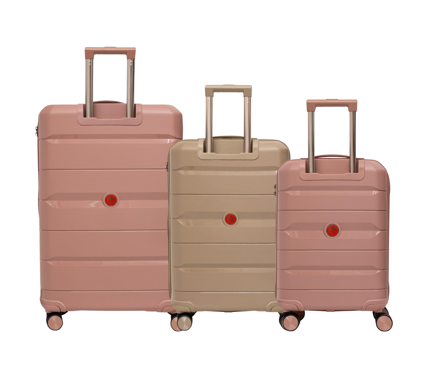 Cavalinho Canada & USA Oasis 3 Piece Luggage Set (20", 24" & 28") - RoseGold GoldenRod RoseGold - 68040001.180718.202428._3