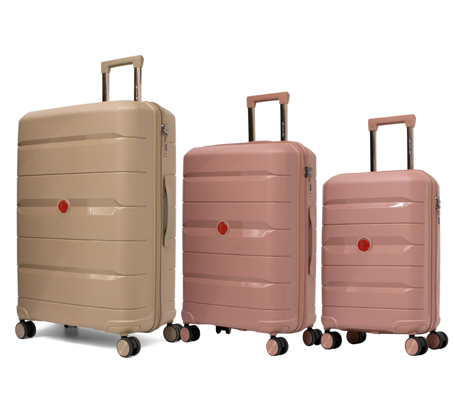 Cavalinho Canada & USA Oasis 3 Piece Luggage Set (20", 24" & 28") - RoseGold RoseGold GoldenRod - 68040001.181807.202428._2