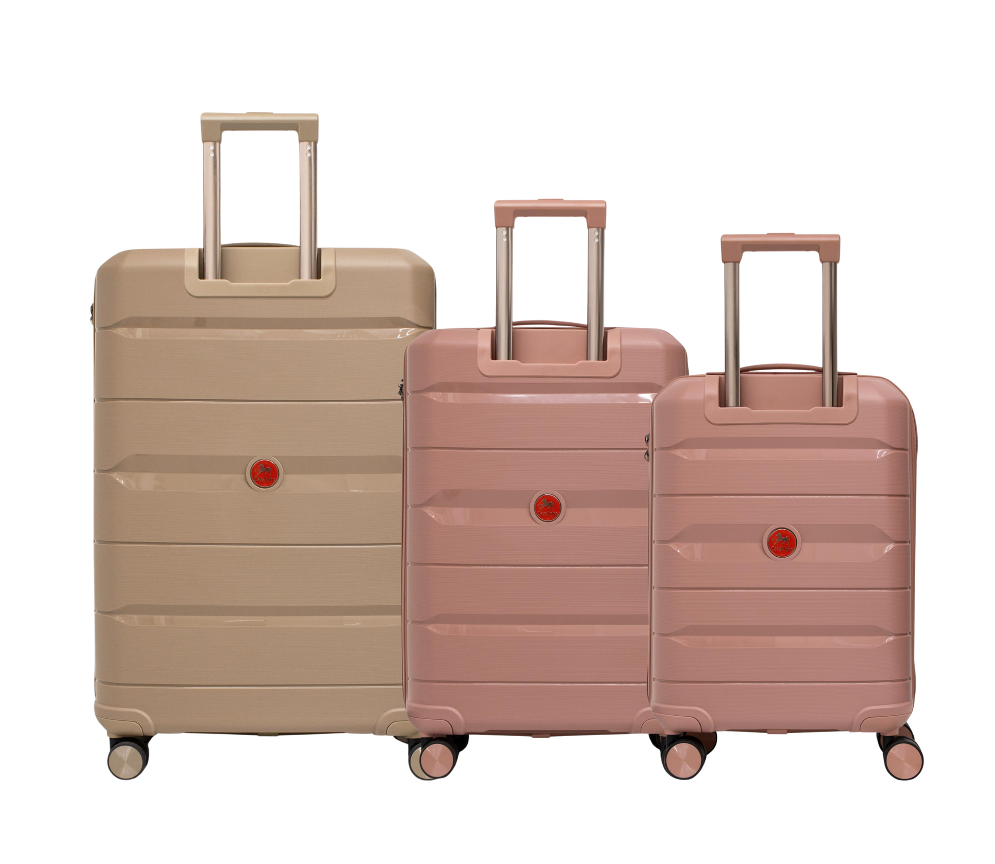 Cavalinho Canada & USA Oasis 3 Piece Luggage Set (20", 24" & 28") - RoseGold RoseGold GoldenRod - 68040001.181807.202428._3