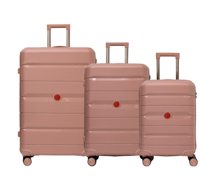 Cavalinho Canada & USA Oasis 3 Piece Luggage Set (20", 24" & 28") - RoseGold RoseGold RoseGold - 68040001.181818.202428._1
