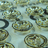 Cavalinho gold horse medallions