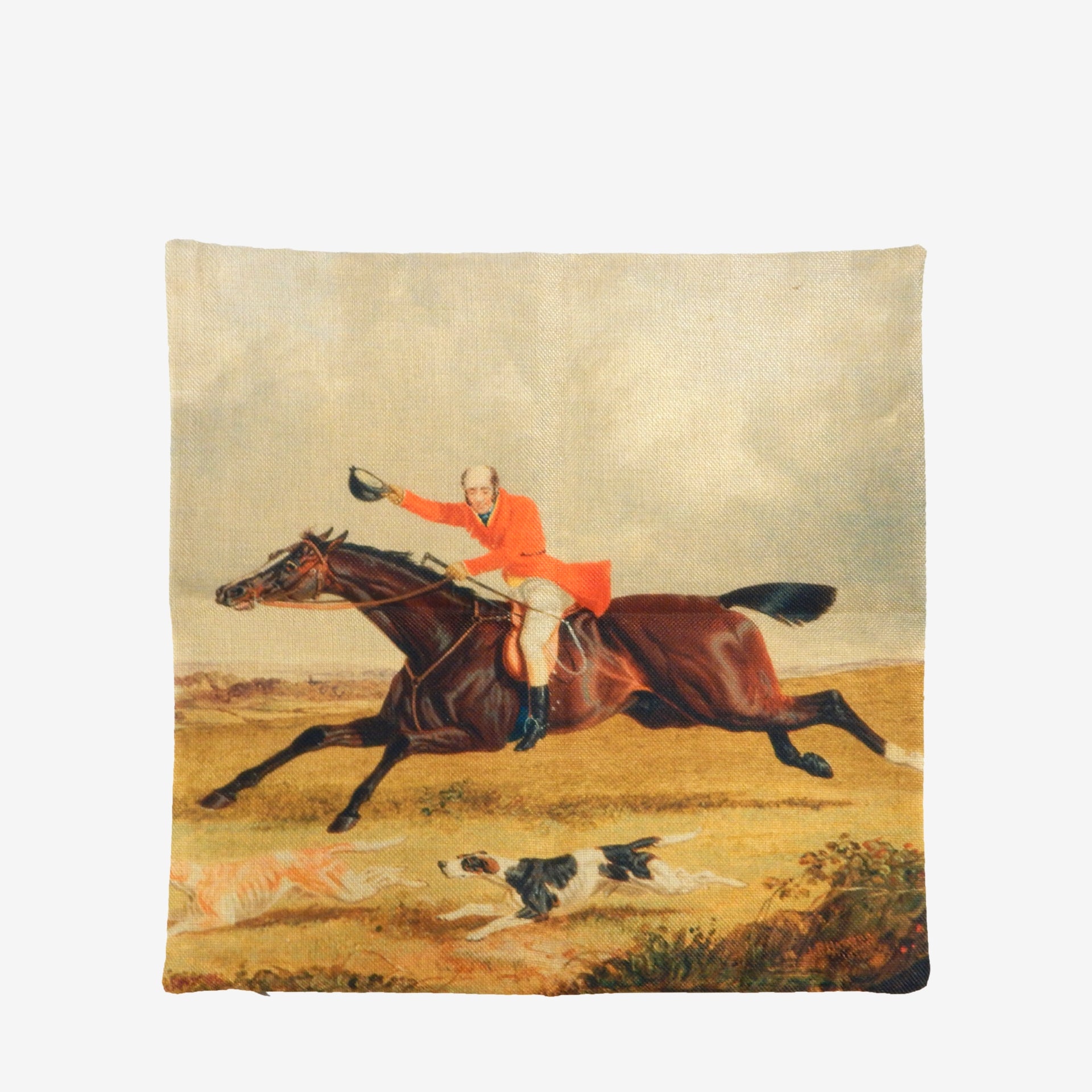 Relhok English Horse Rider Pillowcase #print_running horse
