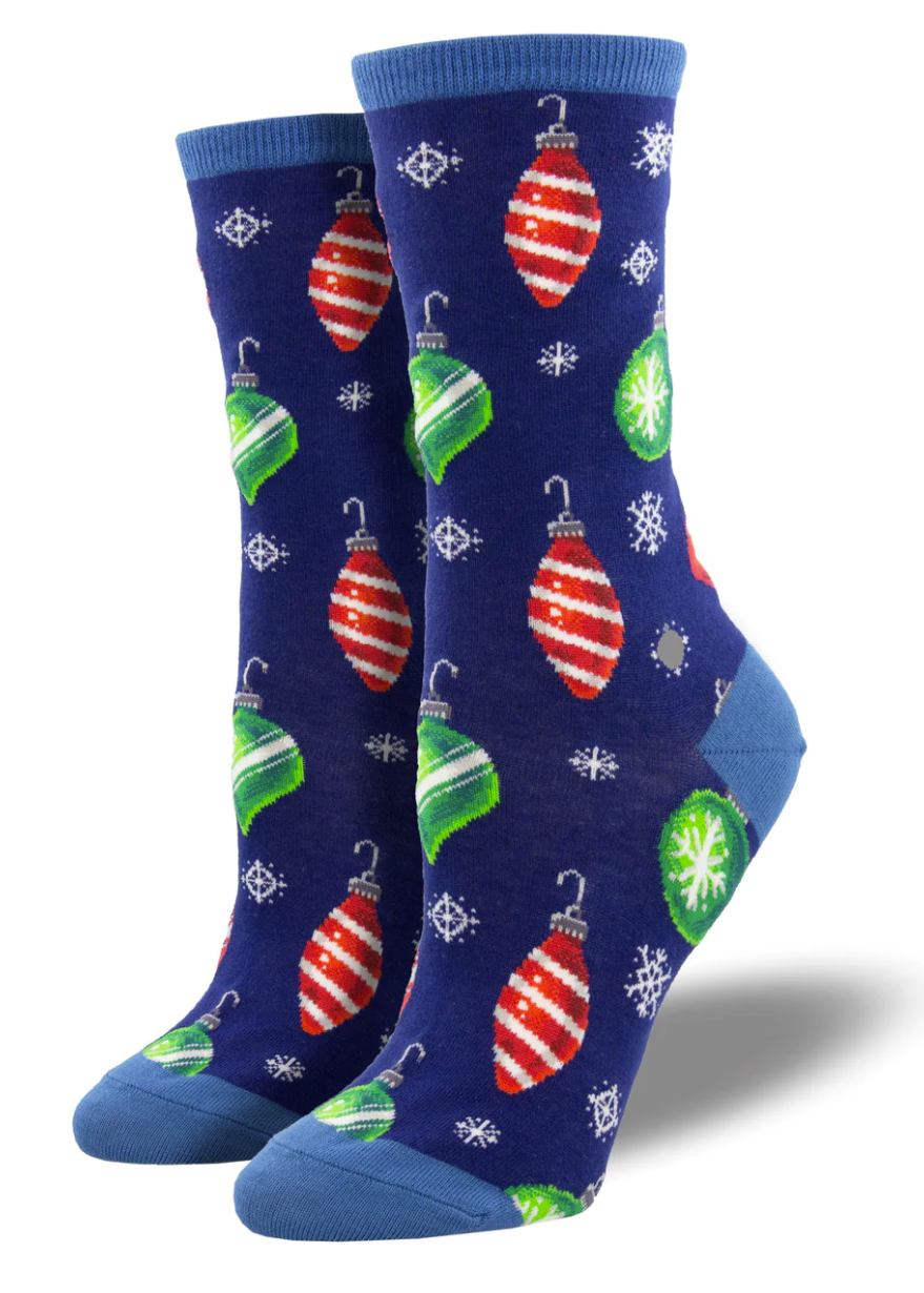 #color_ Navy | Socksmith ORNAMENTS SOCKS - Navy - OrnamentsSocks