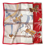 Relhok Multiple Horses Scarf #color_Red