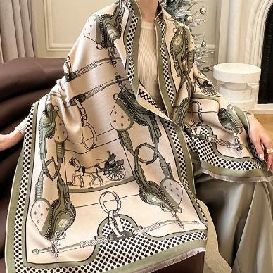 Saddle Horse Scarf #color_green