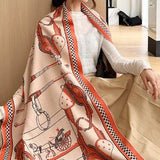 Saddle Horse Scarf #color_orange