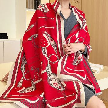 Saddle Horse Scarf #color_red