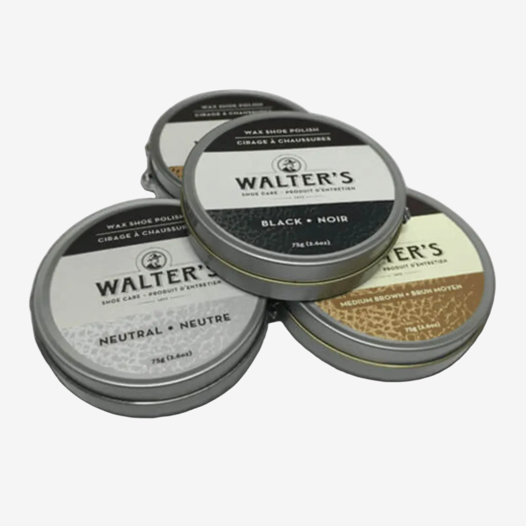 Walter's Black Wax Shoe Polish #color_black, noir, preto